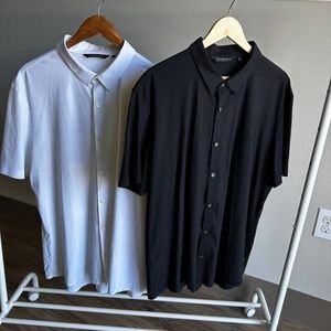 Set of two 7 Diamonds Shirts Black and white size XL